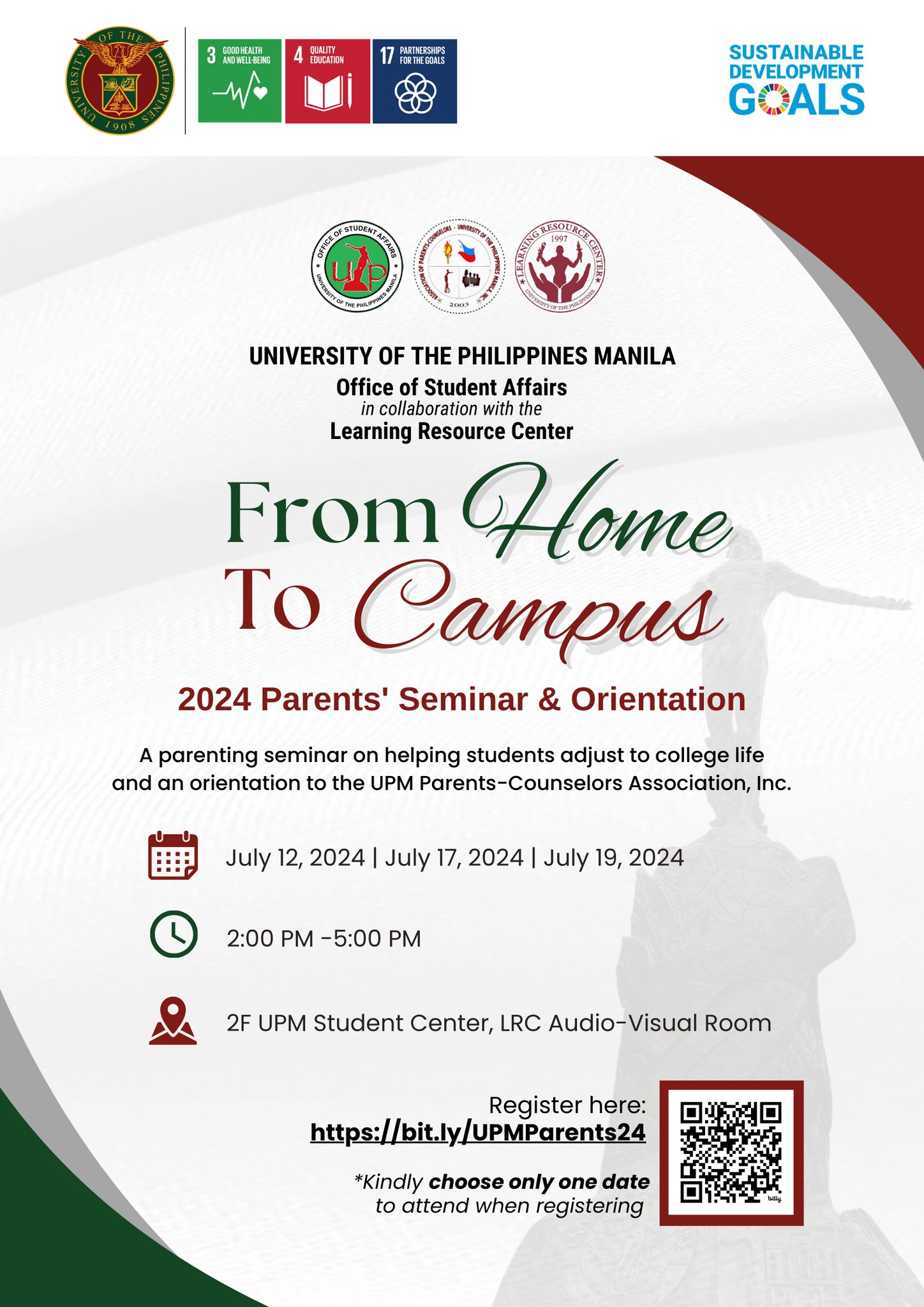 2024 Parents' Seminar &amp; Orientation